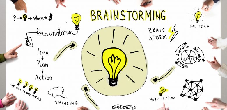 Group of people brainstorming